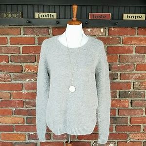 Grey Angora Blend Sweater